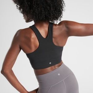 Black Athleta crop sports bra